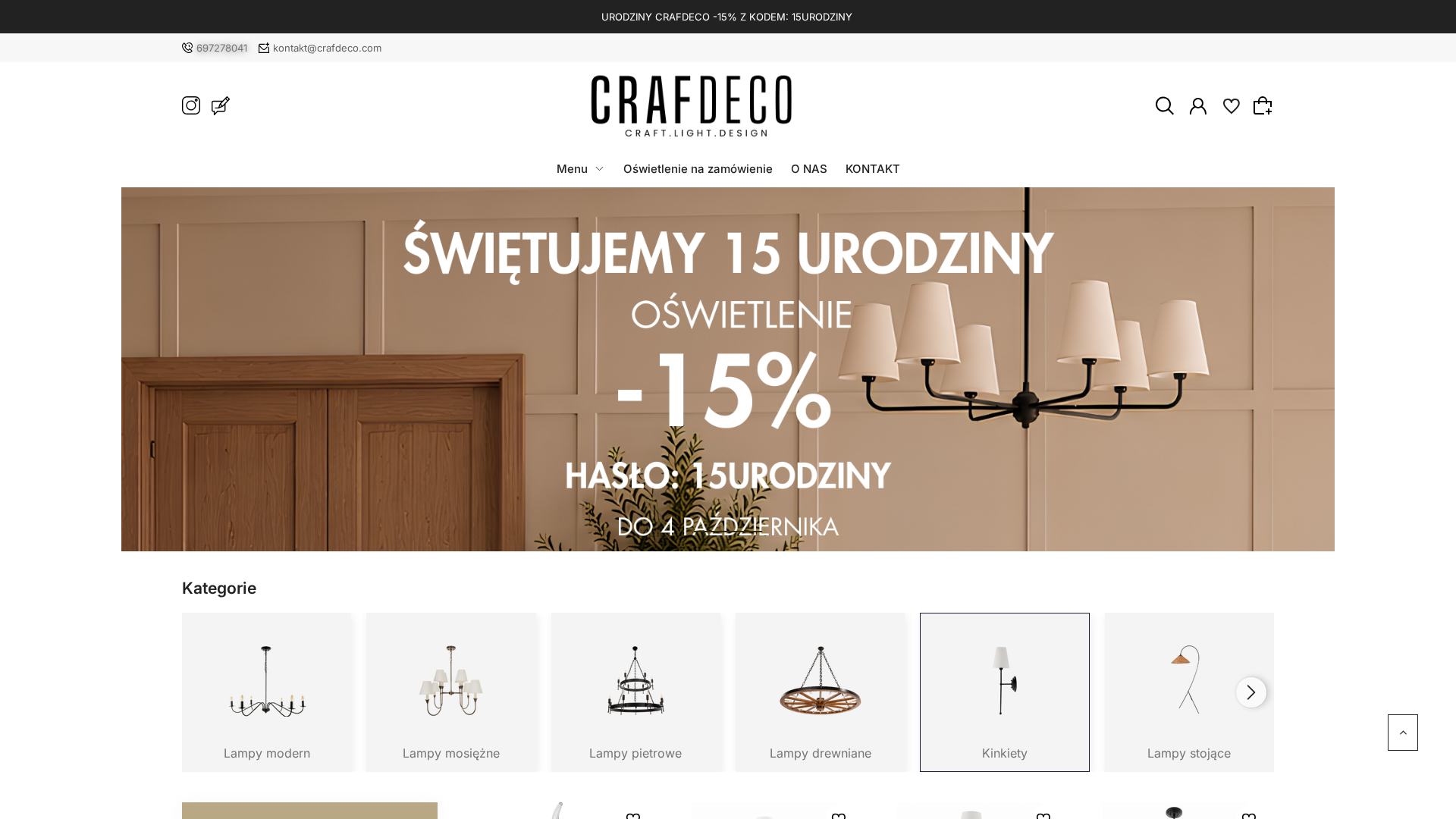 Lampy ręcznie robione | Polski producent oświetlenia crafdeco.com