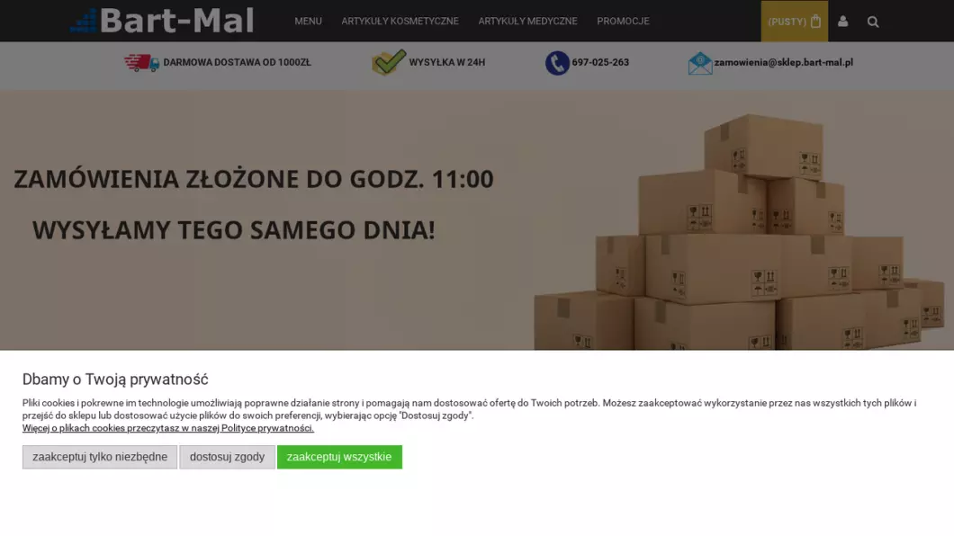 Artykuły medyczne, higieniczne | Sklep internetowy Bart-Mal